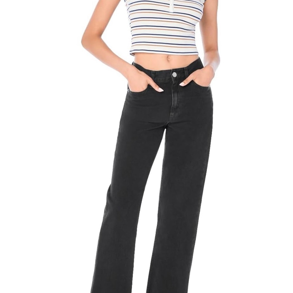 Aeropostale Women’s Aero Baggy Jean- Black 10